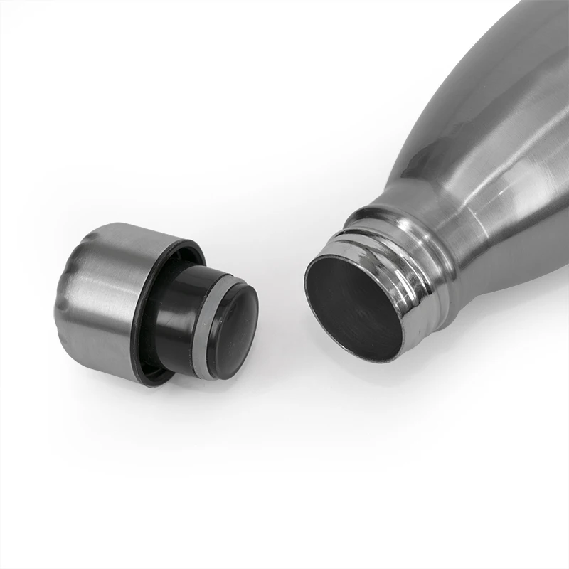 750ml Stainless Steel Sublimation Blank Sport Water Bottle Double Wall Bowling Bullet Shape Vacuum Tumbler