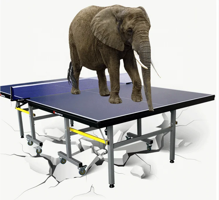 MDF/SMC ITTF standard movable folding table tennis table for outdoor