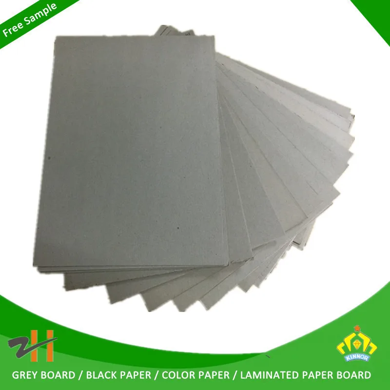 Recycled a4 paper thickness 2mm grey back duplex cardboard