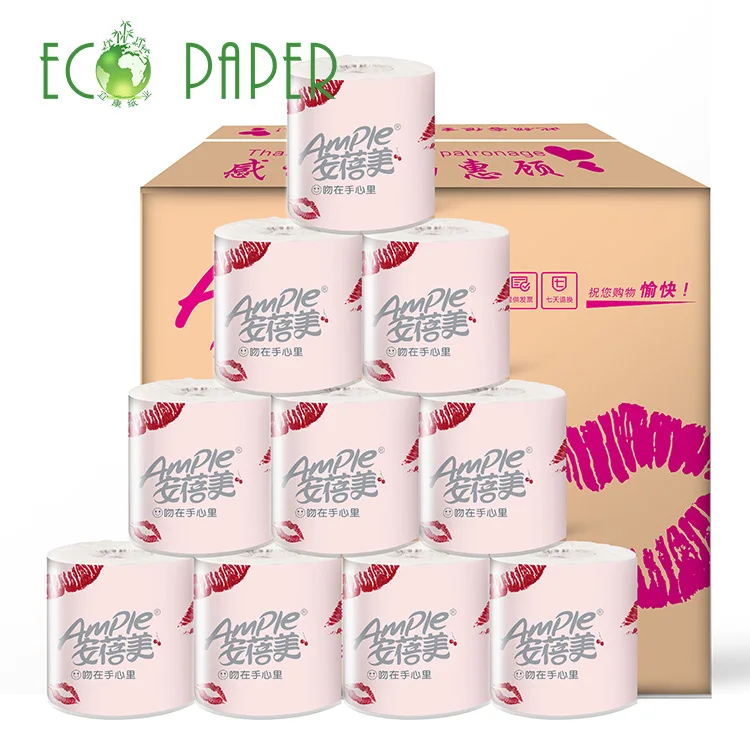 
Wholesale Core Standard Roll 3 ply Toilet Paper Roll China Tissue Paper 