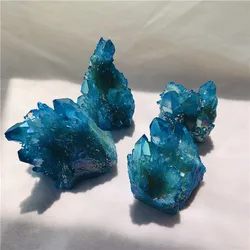 Оптовая продажа натурального голубого кристалла кварца aura