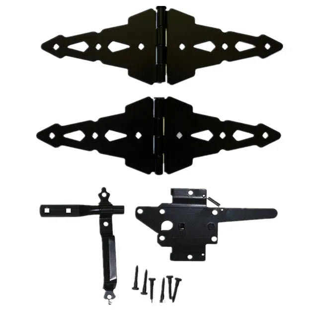 China wholesale black powder coating heavy duty farm door hinge