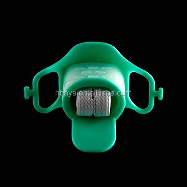 Disposable medical mouth guard endoscopy bite block with strap
