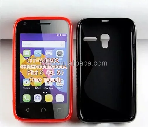 Мягкий резиновый S-образный чехол из ТПУ для Alcatel One Touch Pixi 3 5 4009 4009D
