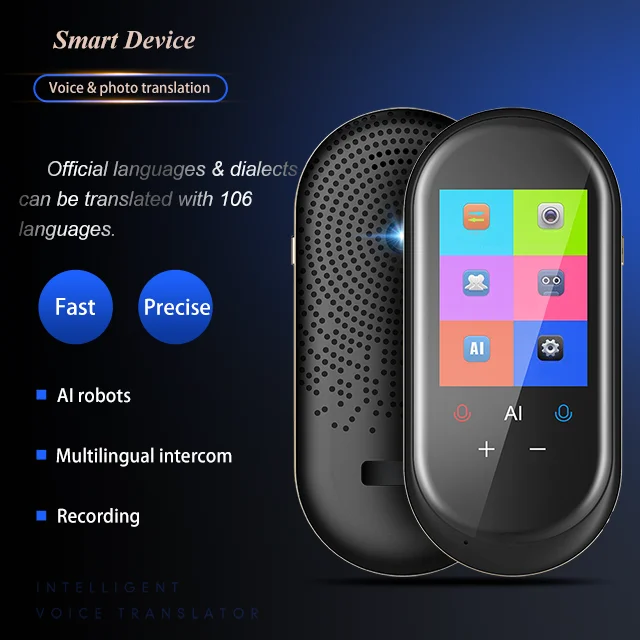 106 languages Al assistant mini photo voice translation device pocket translator