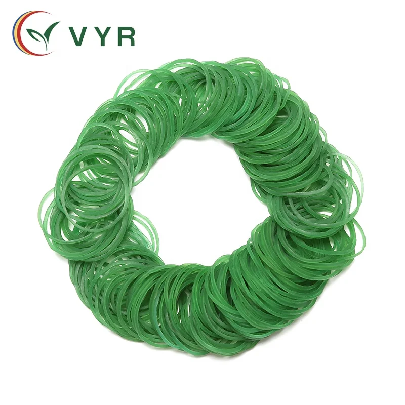 Home And Agricultural Custom Elastic 0.9 Inch Green Daily Custom Rubber Band
