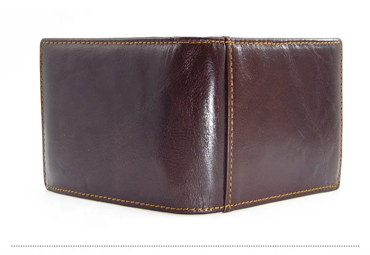 New arrival high quality custom leather branded mens slim wallet free logo custom OEM service money clip wallet