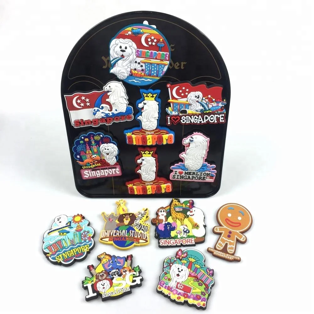 
Best Selling Tourist Souvenir 3D PVC Soft Rubber Refrigerator Magnets For Countries 