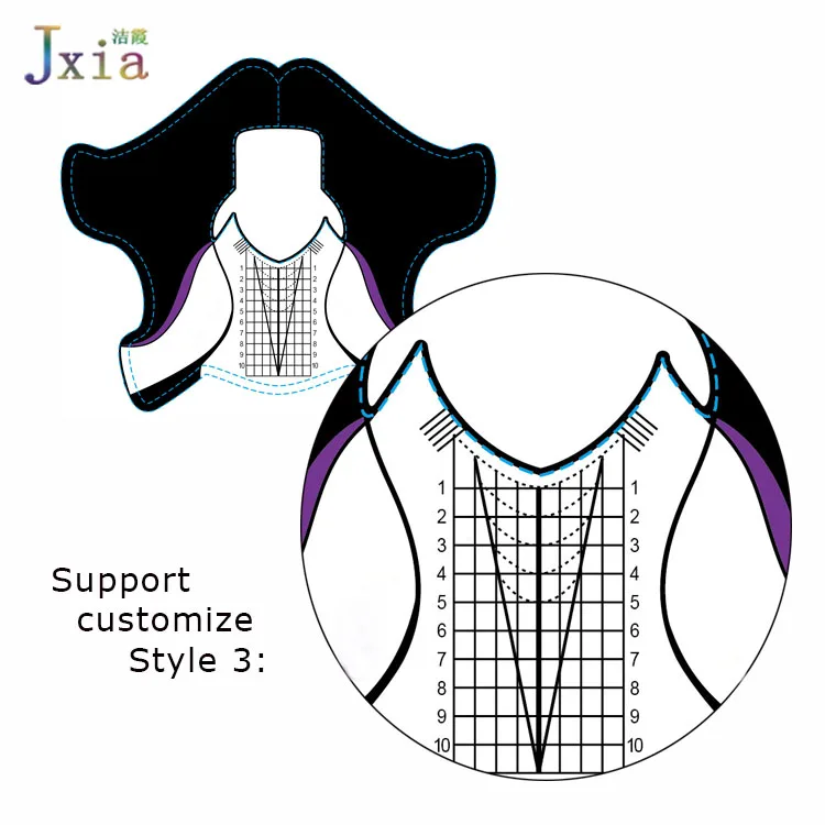  Jiexia пользовательская поддержка салонный УФ гель наконечник удлинитель инструменты прозрачный ПВХ пластиковые формы для ногтей