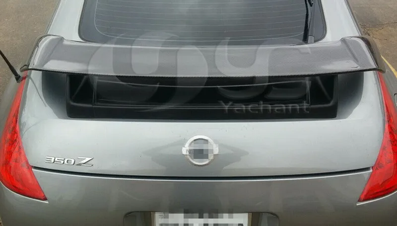 Trade Assurance Carbon Fiber Rear Spoiler Fit For 2002-2008 350Z Z33 NI Version 1 Style Rear Trunk Spoiler Wing