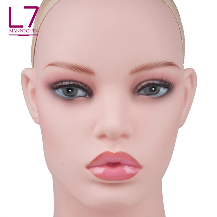 
African A0merican Mannequin Head With Shoulders Makeup Mannequin Head For Wigs 