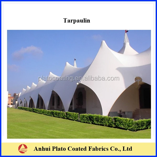 100% polyester pvc coated wholesale waterproof pvc membrane architecture fabric