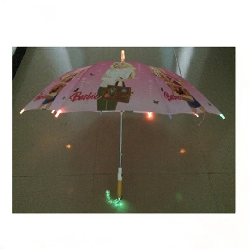 Fashion Lovely Handle LED Light Up Kids Umbrella