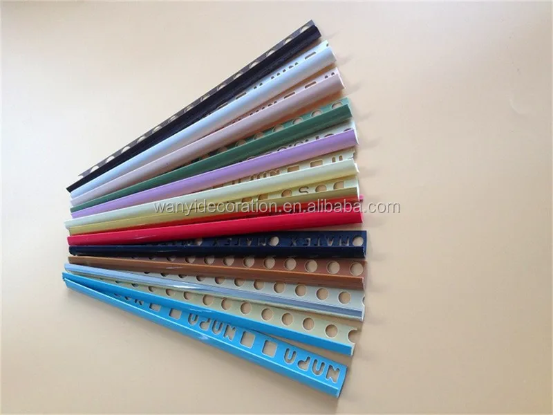 Factory direct sale plastic wall tile trim for marble edge or solid edge