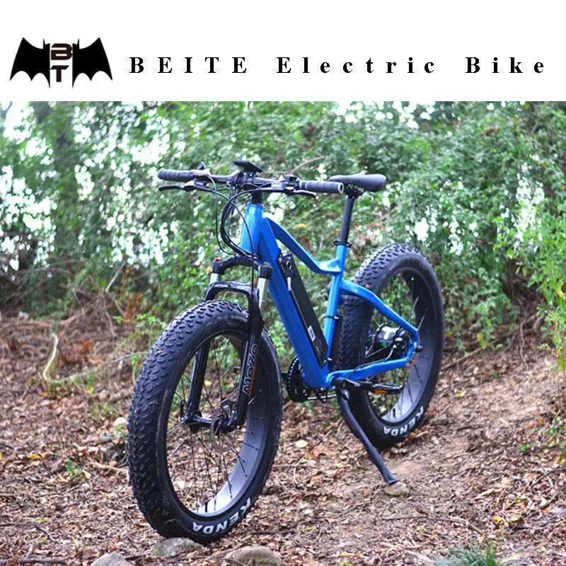 750W Fat tire electric bicycle 2017 with Mozo suspension fork