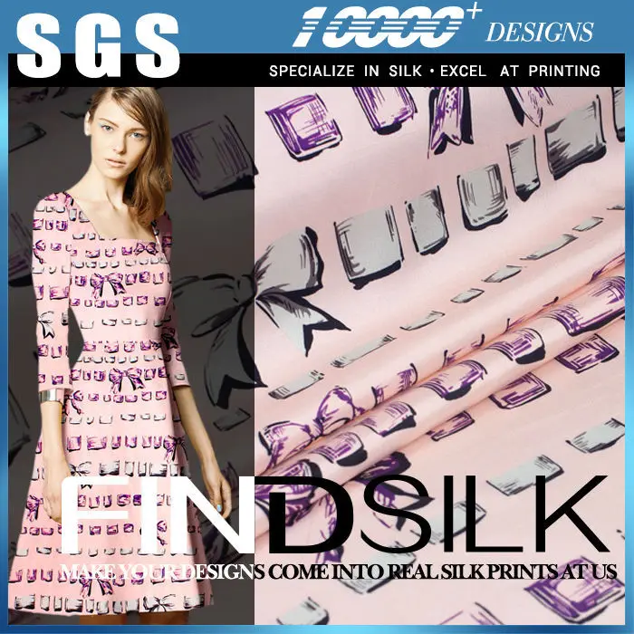 Hellosilk factory promotion silk mikado supplier