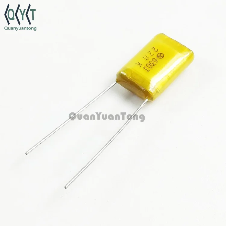 22n 630J 630V223 223J 630J metalized polyester film capacitor 0.022uf 630VDC polyester film mylar capacitor P=7.5MM