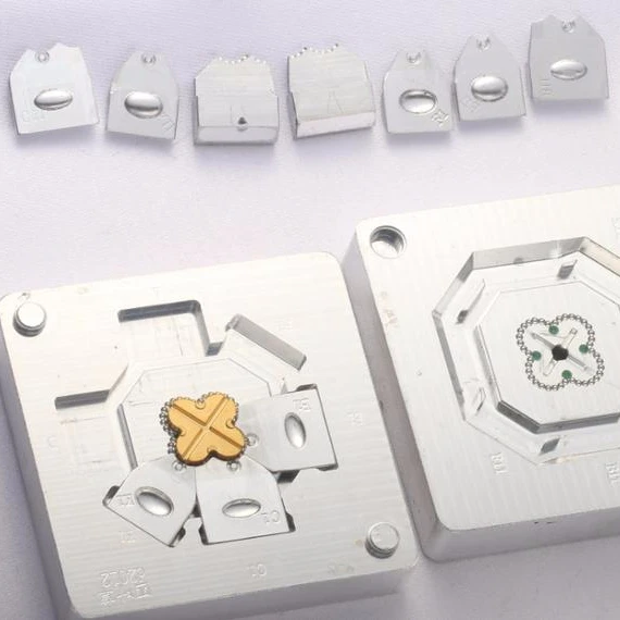 Прецизионная алюминиевая форма для гравировки литья под давлением воска обработки ювелирных изделий дизайн и изготовление на заказ