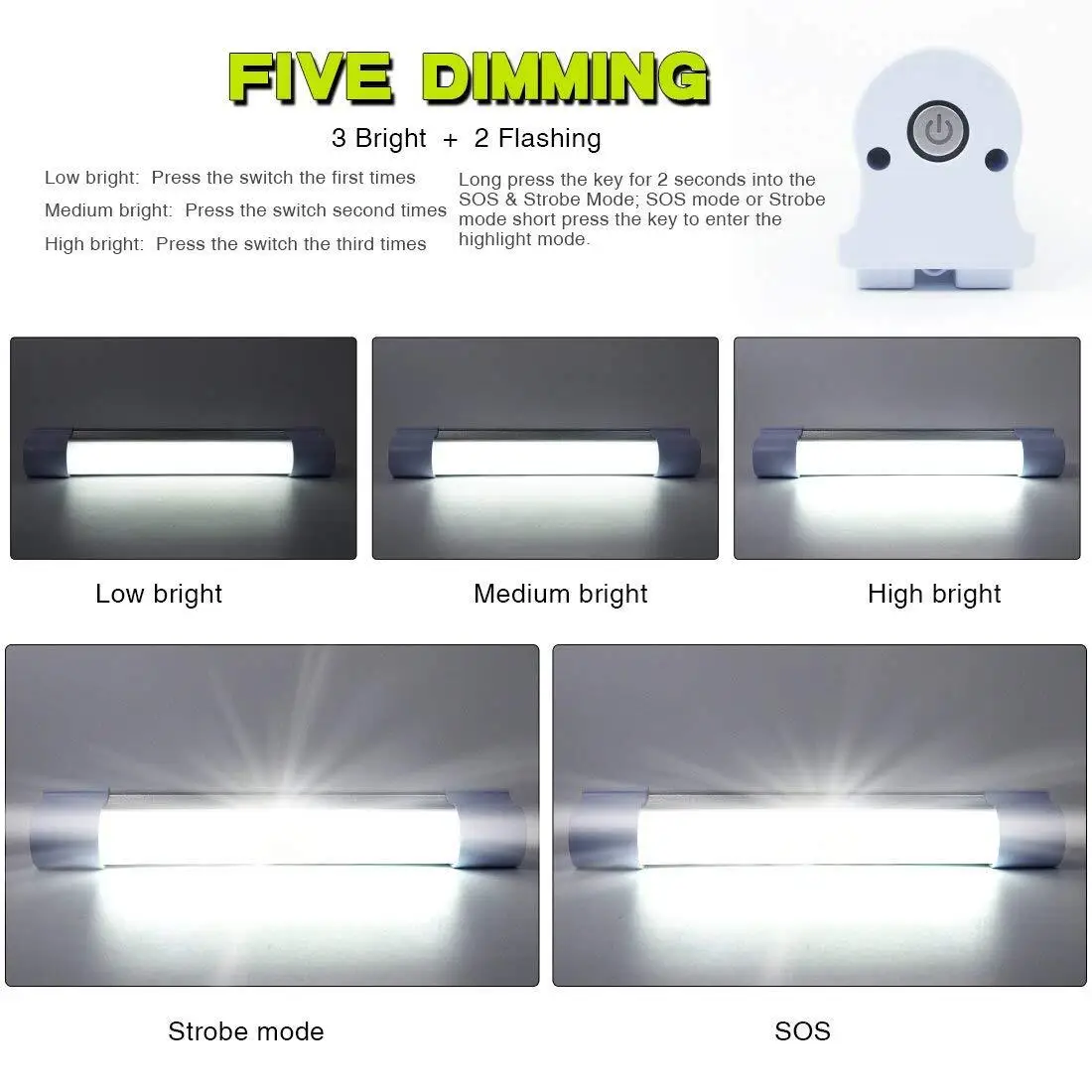 teyoza magnetic multifunctional portable USB rechargeable Led emergency light