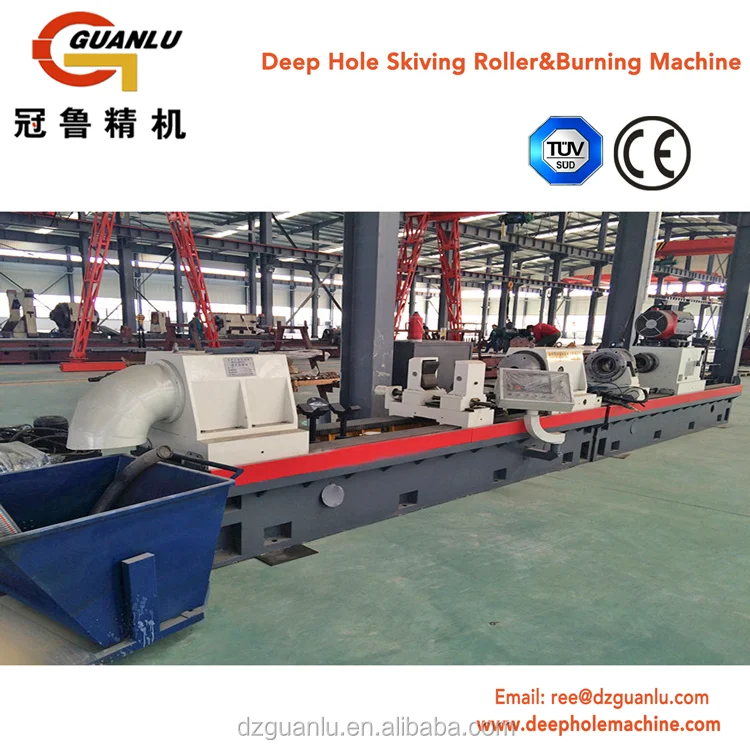 
CNC skiving roller burnishing machine for internal hydraulic cylinders 