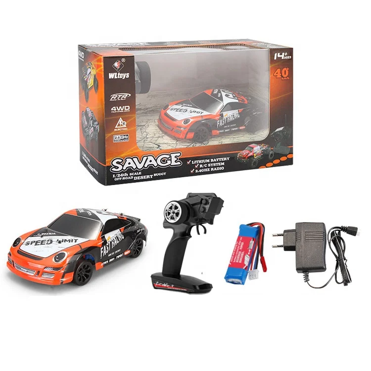 
35KMH high speed remote control car 4WD WLtoys A252 RTR 1/24 RC Racing Car 