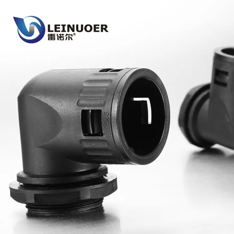 Электрическое оборудование поставщик пластиковых локоть угловой соединитель с spaecial блокировки пряжки