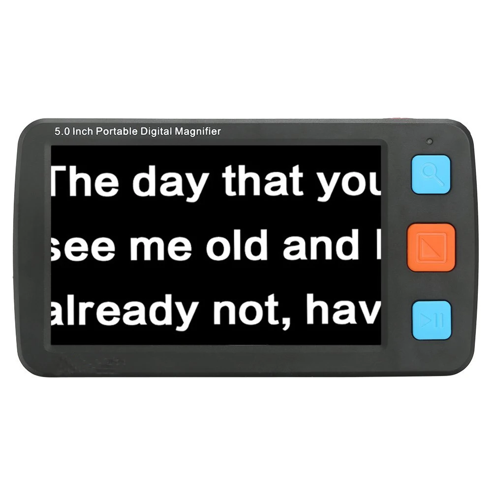 portable video  magnifier for reading newspaper