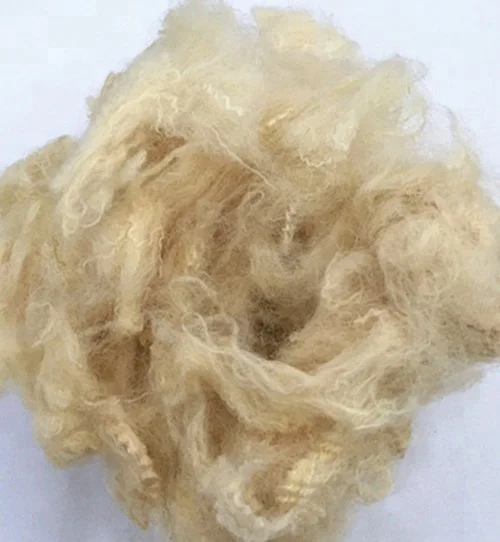
 Регенерированное окрашенное Полиэфирное штапельное волокно 1,5d * 38 мм кофе  