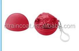 PE Disposable Emergency Poncho packed in ball