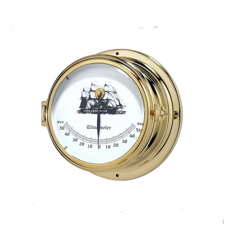 Nautical brass clinometer
