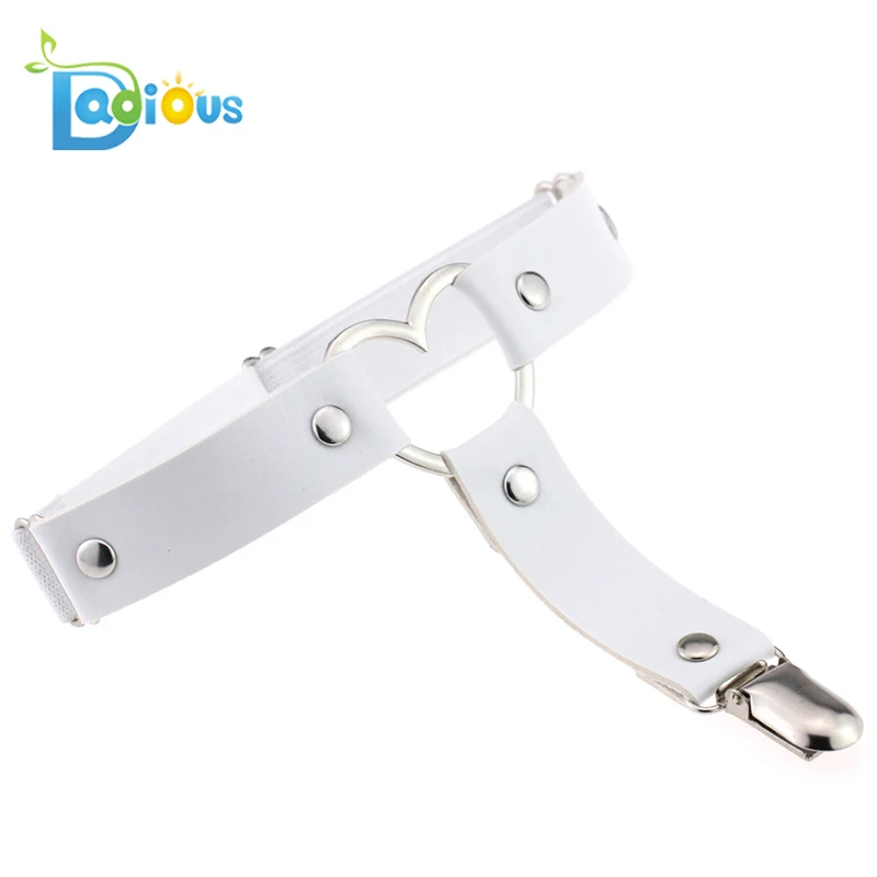 2019 Fashion Street Punk Rock Style Love Heart Sexy PU Leather Garter Belt for young girls