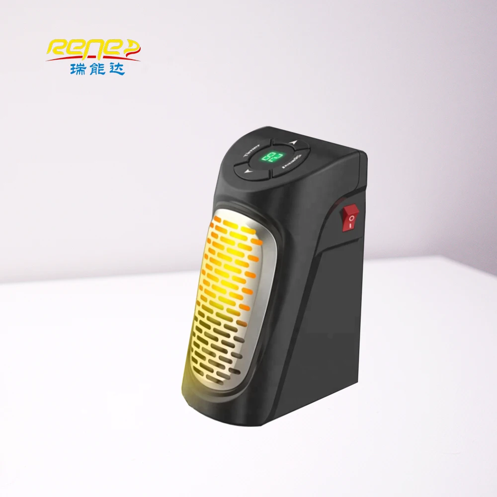 LED Mini Portable Heating Thermostat Room Wall Mount Space Fan Heater with Patent