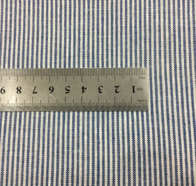 
2019 new arrival high quality stripe 100% linen woven fabric for spring and summer shirt and dress 