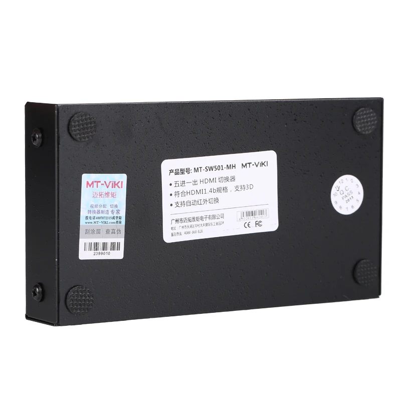 4K 30HZ HDMI Switch 5 in 1 out, MT-VIKI 5x1 HDMI Switcher with IR Remote Control