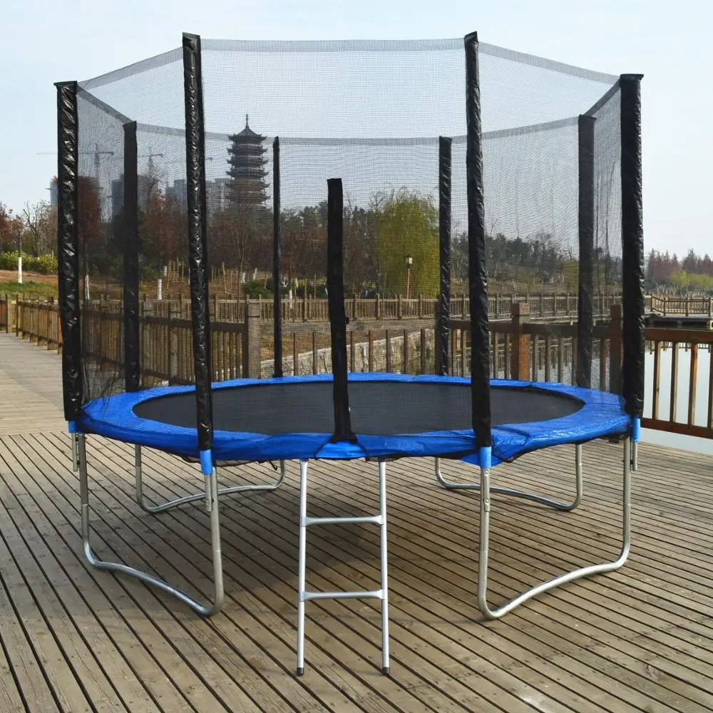 second hand Russian batut trampoline with safety net