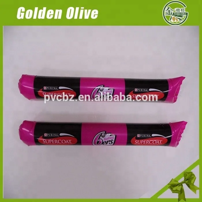 
high quality promotion inflatable PE cheering stick with factory price 