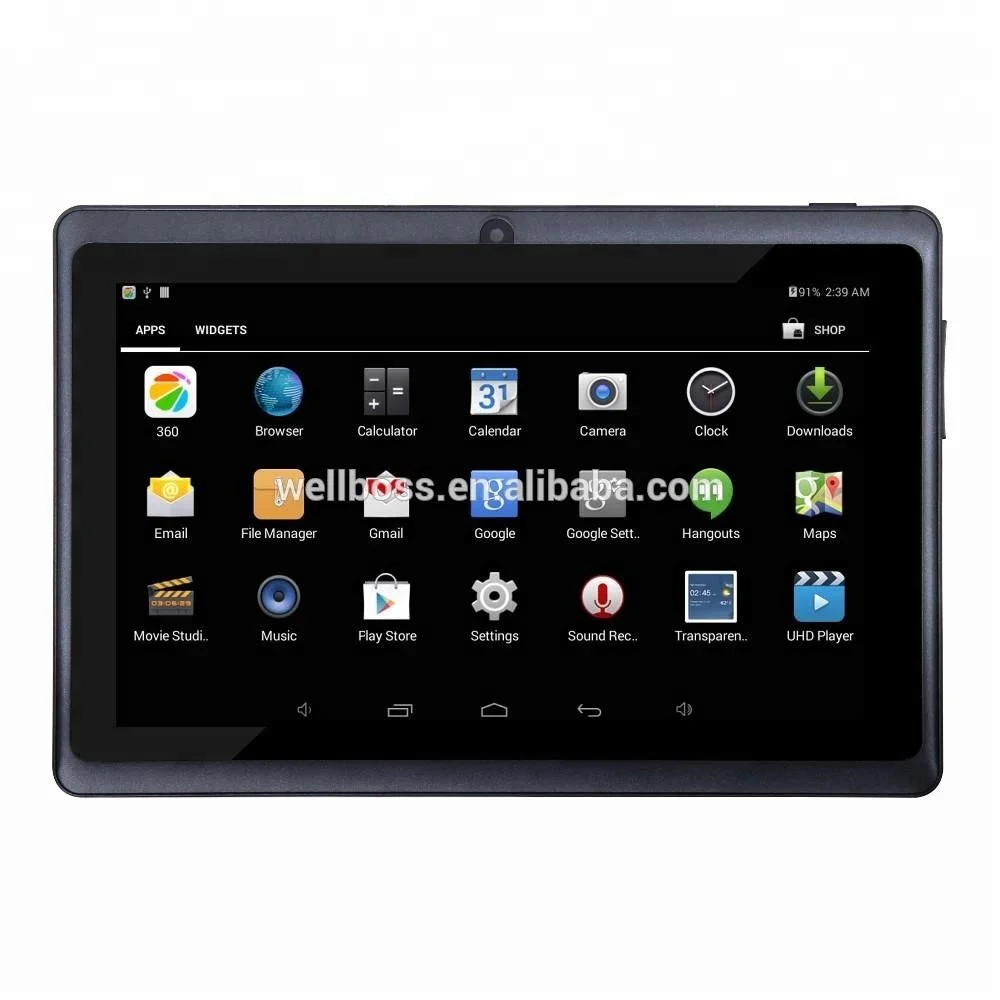 
7-inch Allwinner A33 Q88 quad core chips Android 4.4 