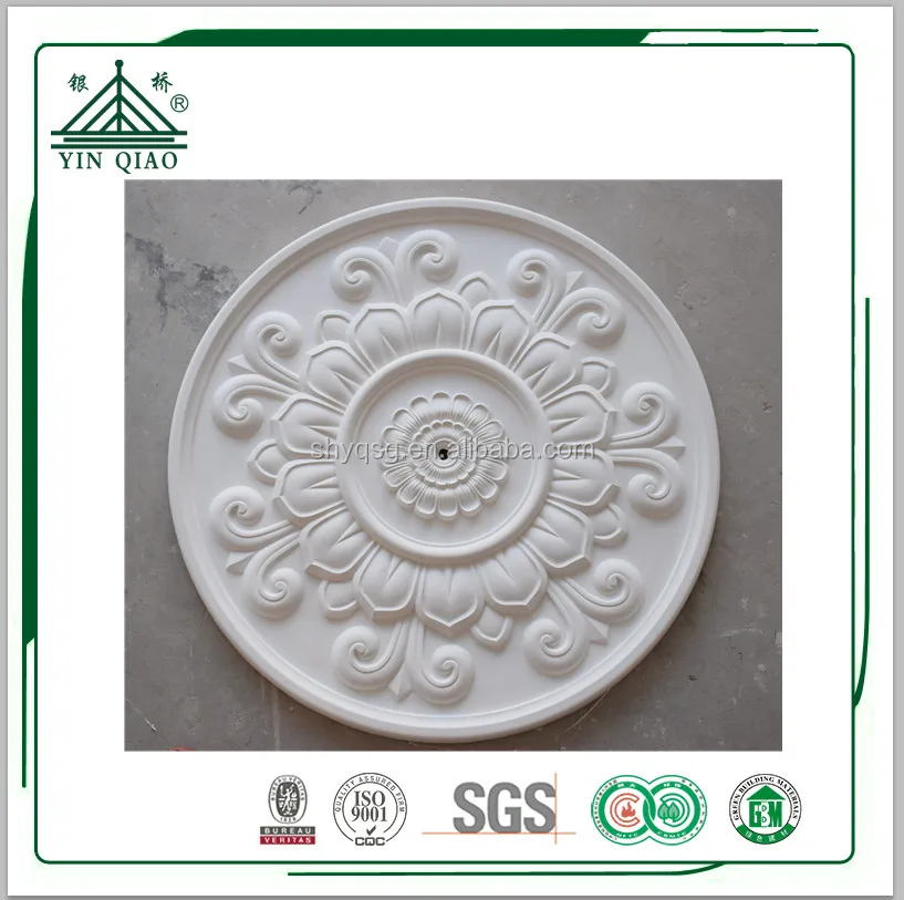 Carving Flower Pattern Designs Plaster Of Paris False Ceiling Pop Rosettes Design