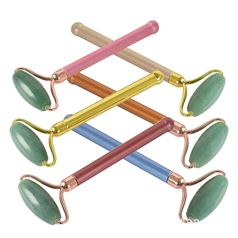 100% natural jade facial roller massage royal single head mini rose quartz eye roller