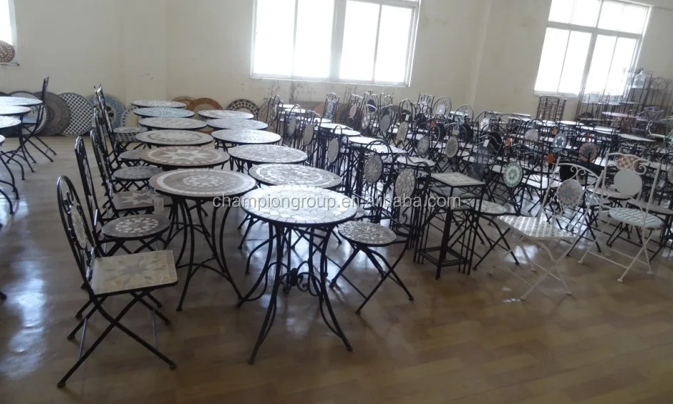 
mosaic tile outdoor table 