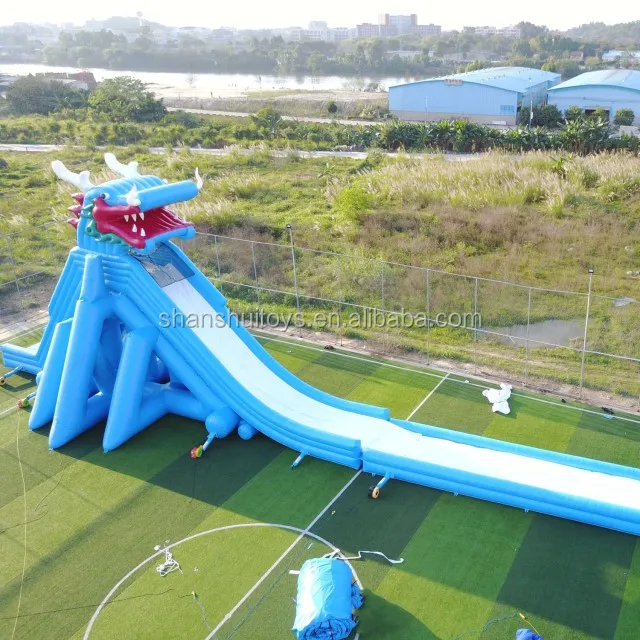 Hot sale giant water slides , pvc tarpaulin inflatable water slide the city, outdoor inflatable water slide for adult