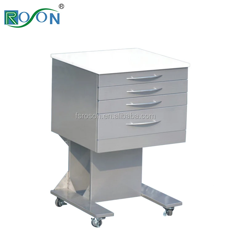 dentist cabinet put dental equipment with 5 drawers