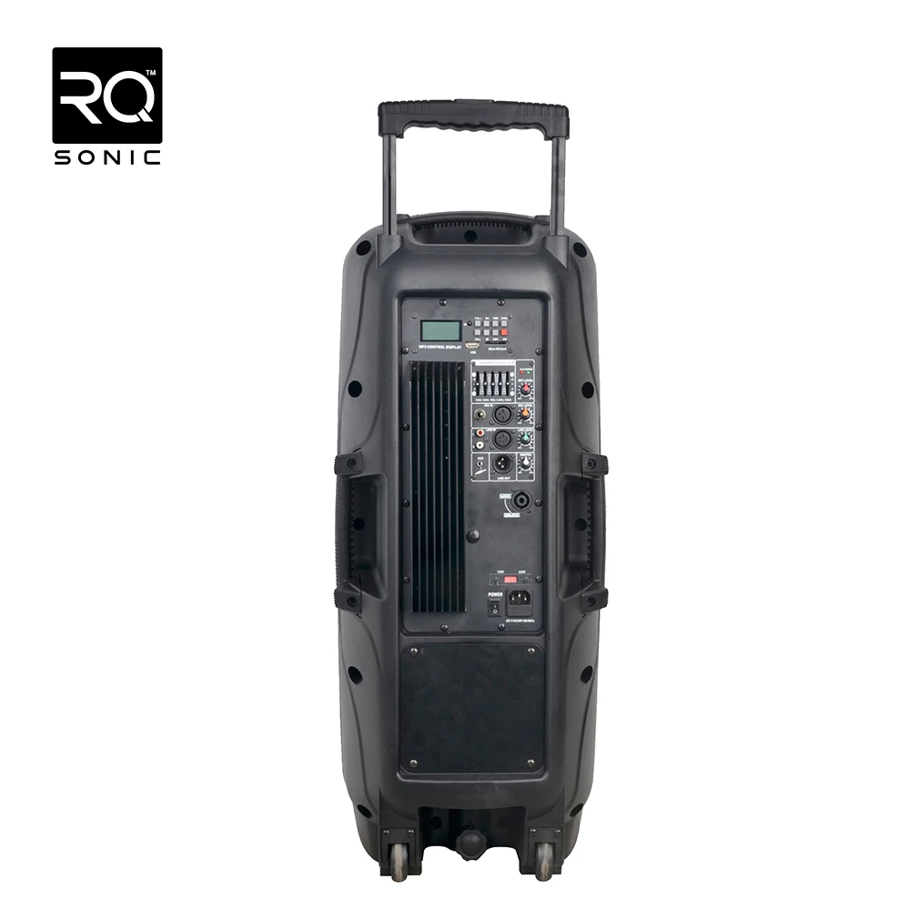RQSONIC PMM210AQX 2*10 Inch Powered Speaker Portable Speaker With Wireless Mic