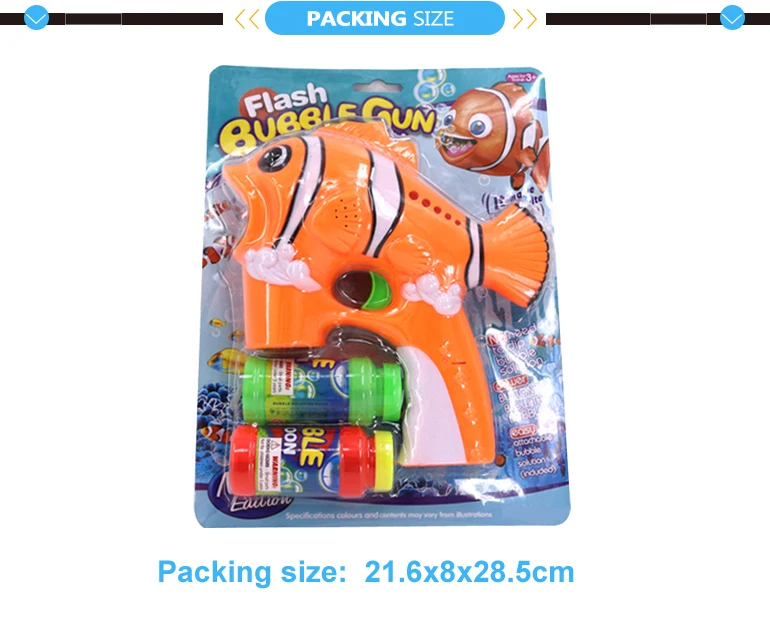 Wholesale kids fish guns toys bubble gun led