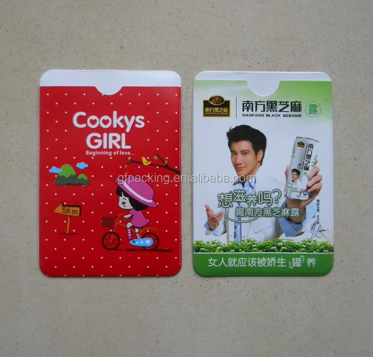 Wholesale colorful printing plastic pvc id/ business card holder