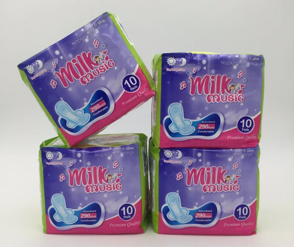 milk music sanitary pad women sanitary napkin towel supplier in China