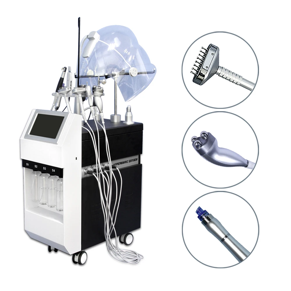 Aribaba new product hydra oxygen facial water jet peelings beauty equipment water Peel spray gun plus Bio skin care tightening