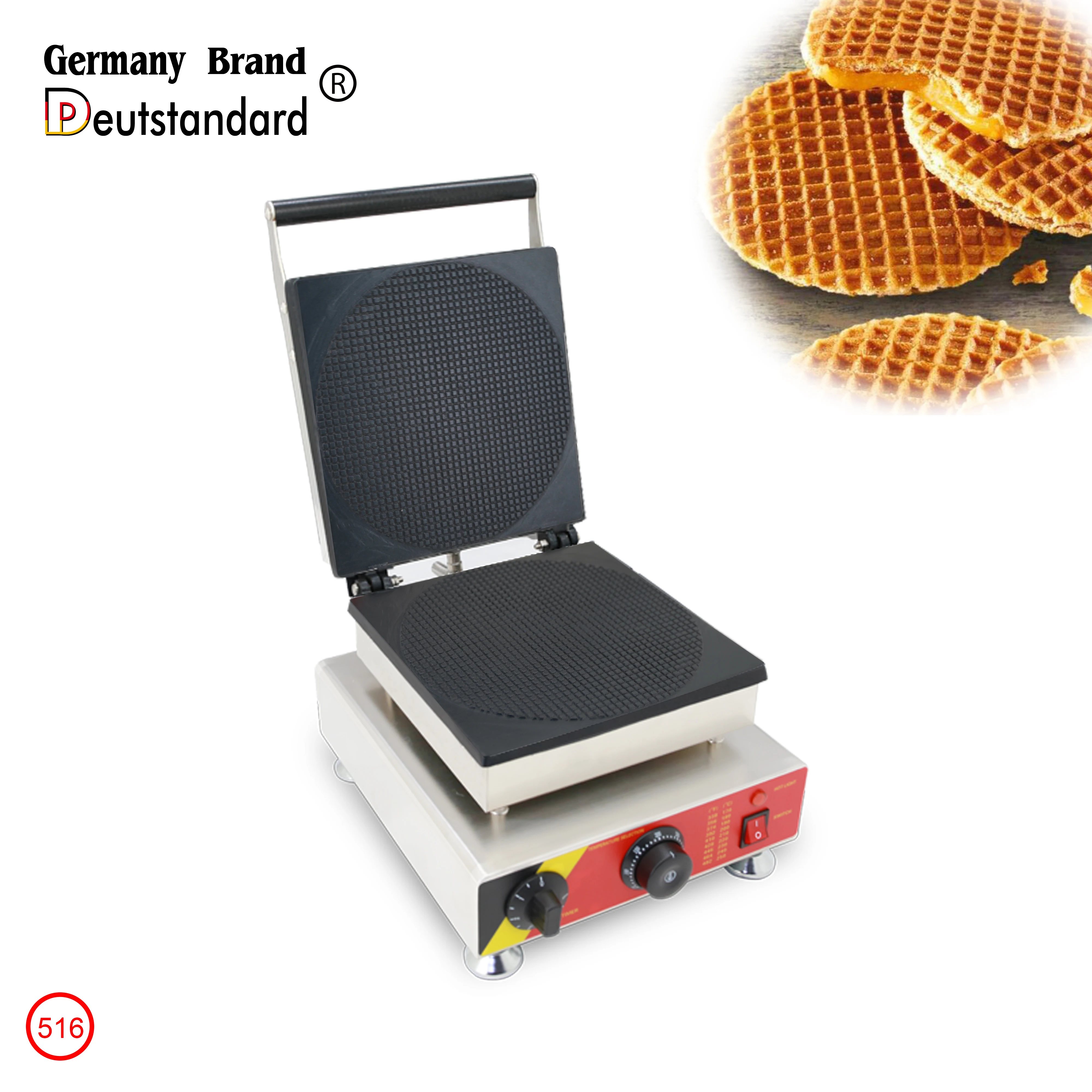 dutch stroopwafels waffle ice cream cone making machine electric syrup waffle maker machine