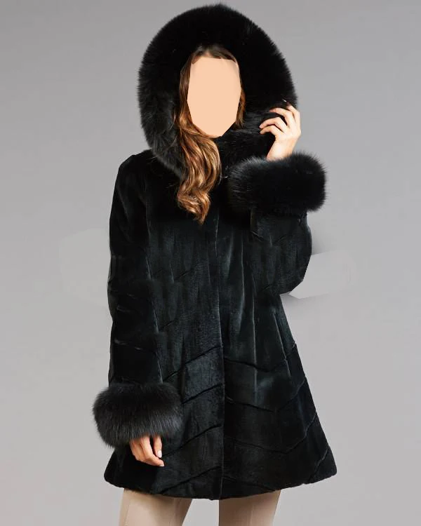 Быстрая Доставка Женщин 2015 Холли Стриженной Норки Пальто Мода Русский Стиль Леди зимняя одежда Оптом Полным ходом