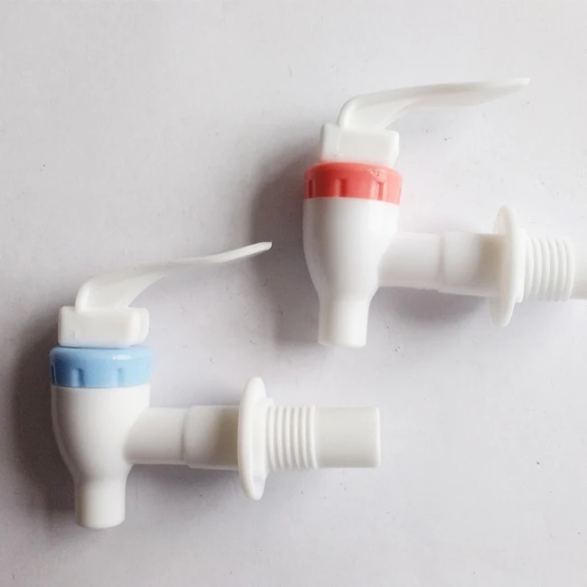 
Home Pink White Plastic Push Handle for Water Dispenser Tap Faucet 